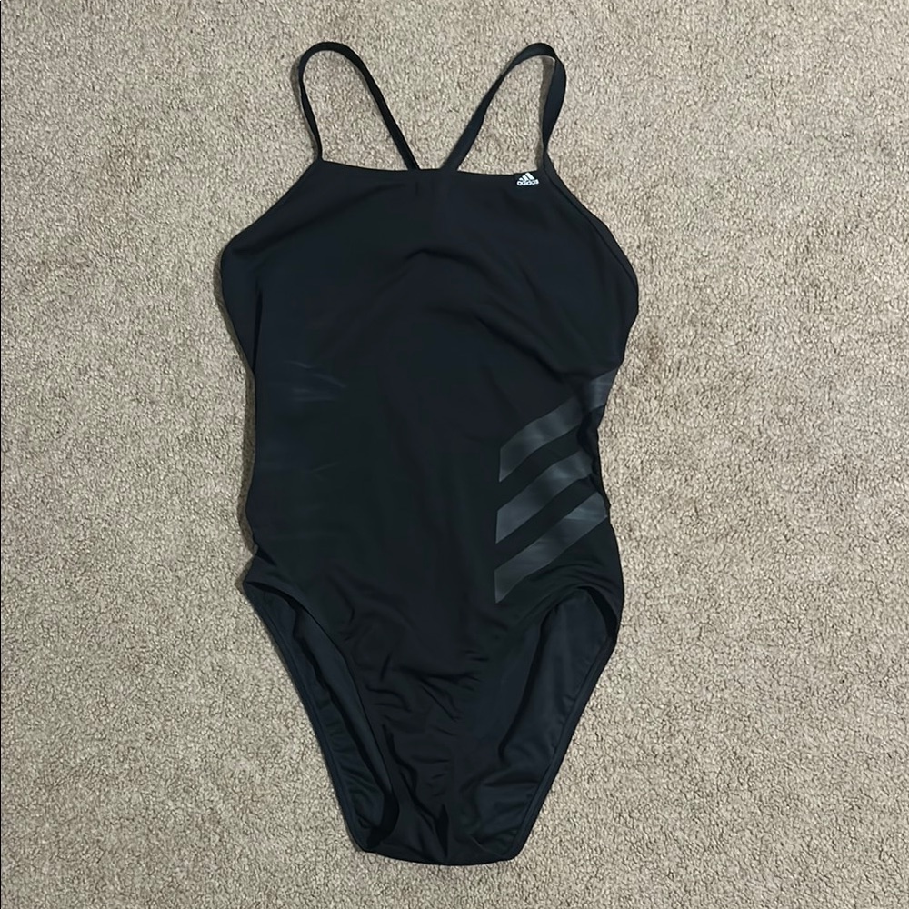 Adidas Women's Black One-Piece Swimsuit